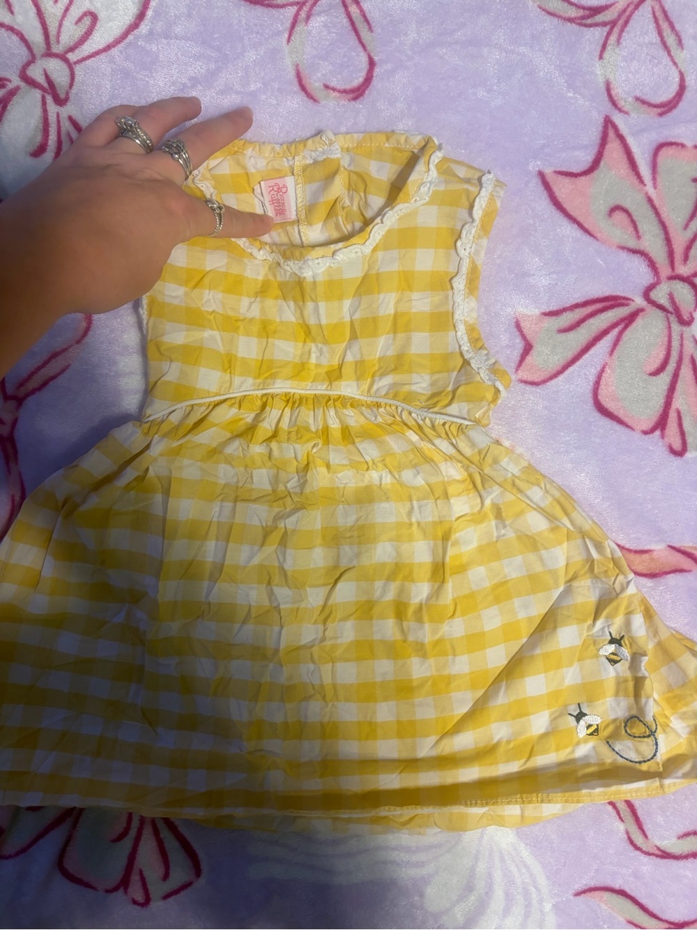 Yellow Gingham Sleeveless Girls Dress - Cute Summer Dress